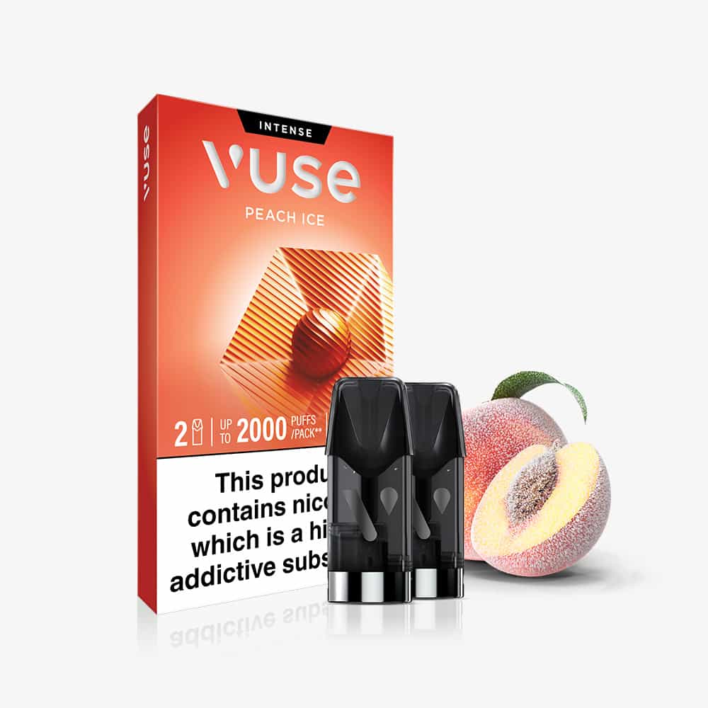 Peach Ice Vuse Extra Intense Flavour Pods