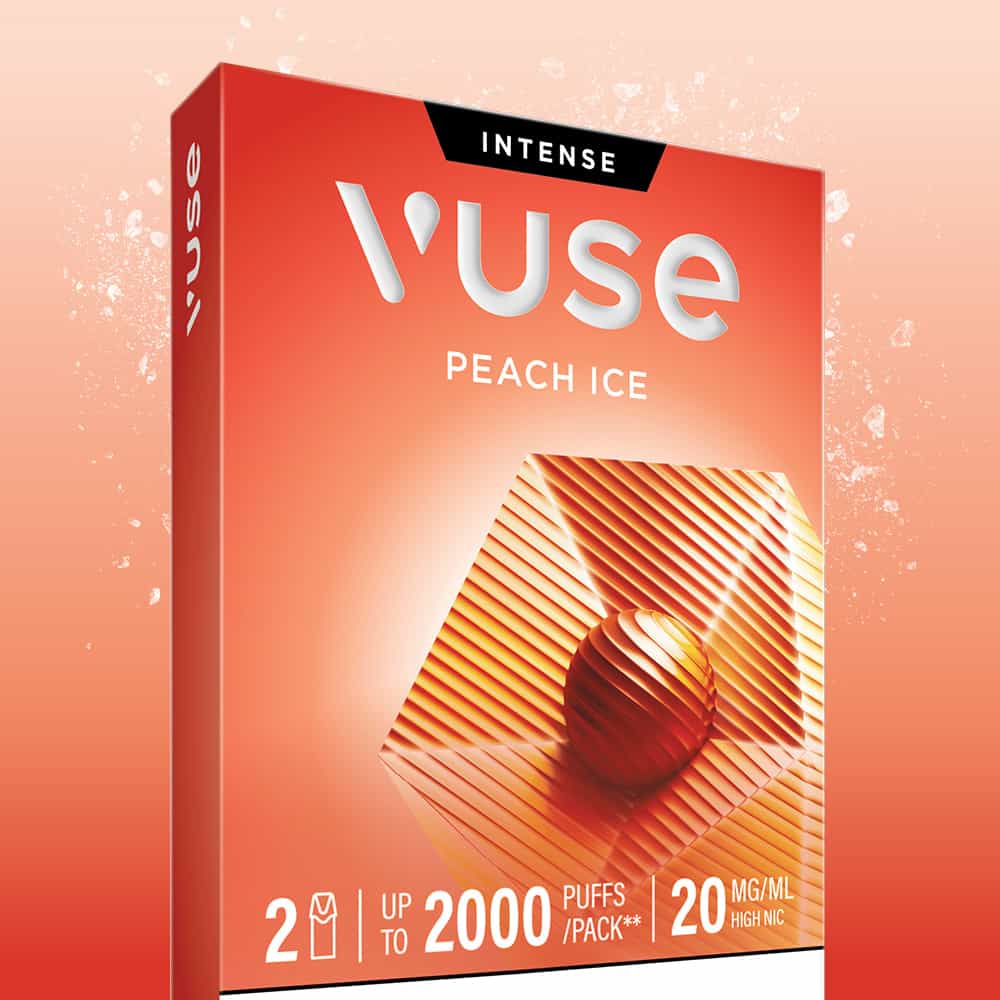 Peach Ice Vuse Extra Intense Flavour Pods