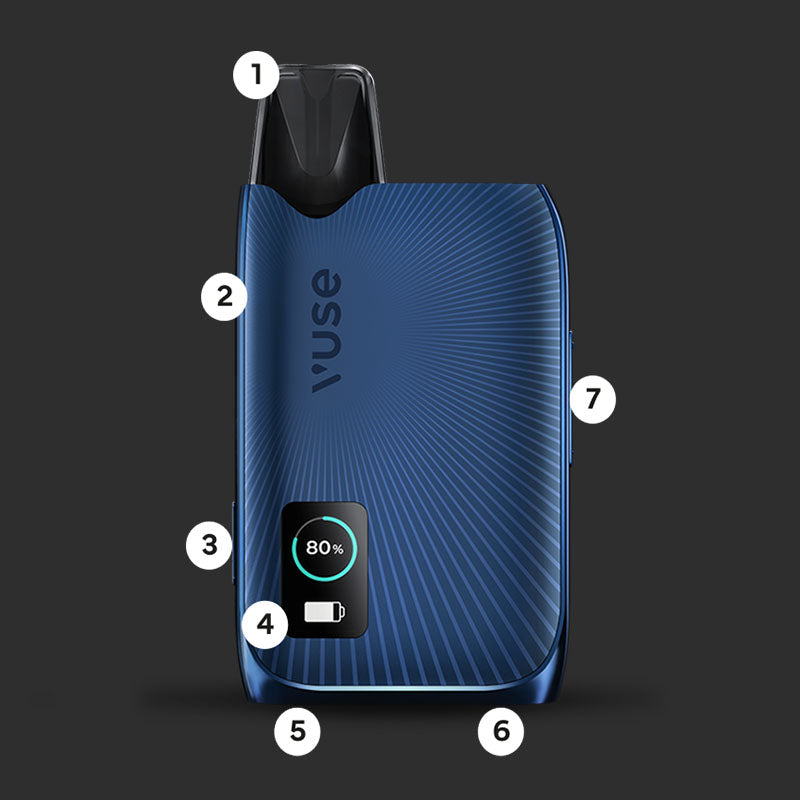 Three Vuse Ultra devices displayed against a dark background