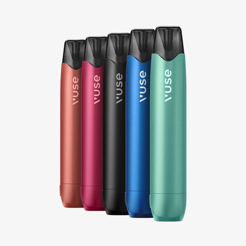 Five Reload Pen devices in different colors on a white background