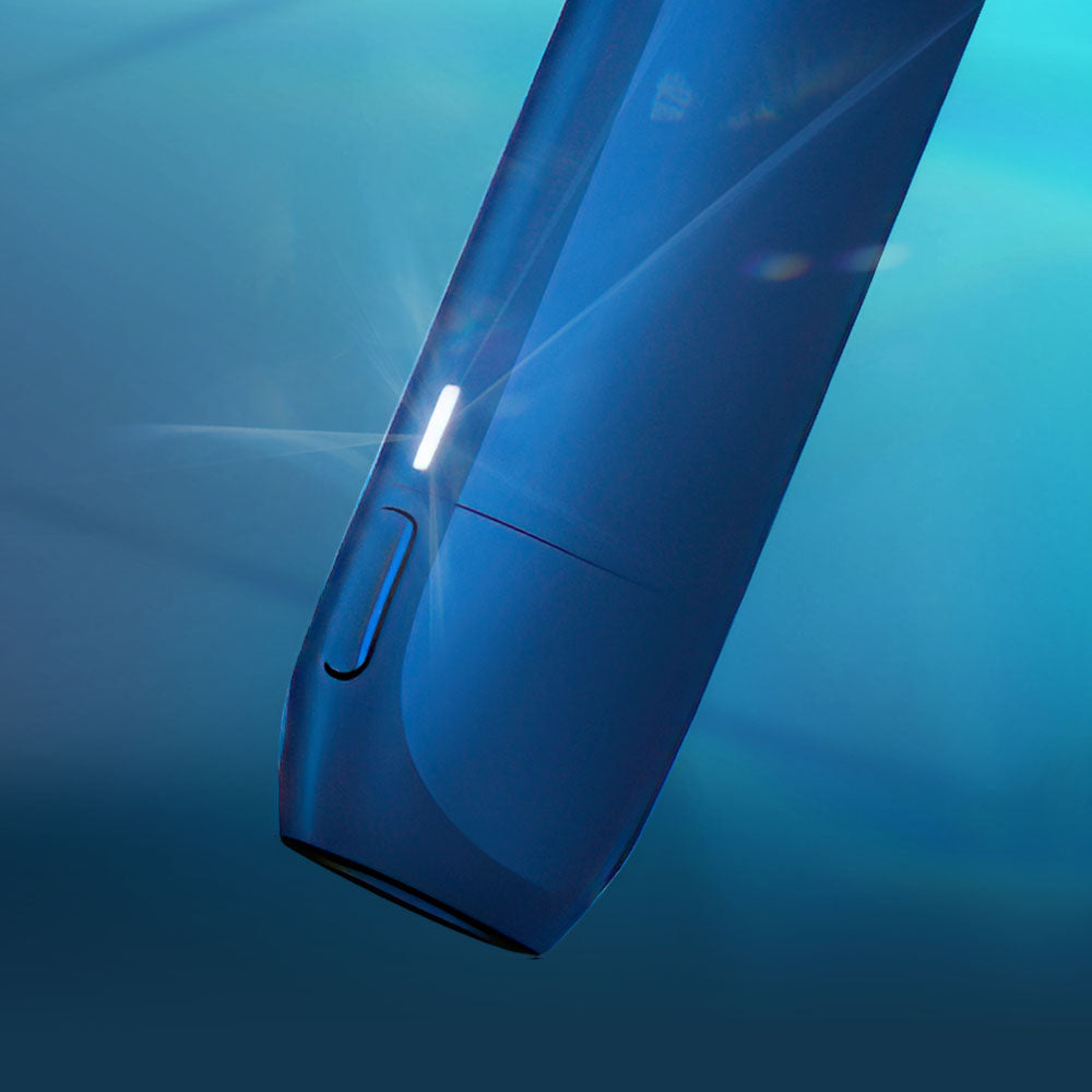 Bottom of Blue Reload Pen Device