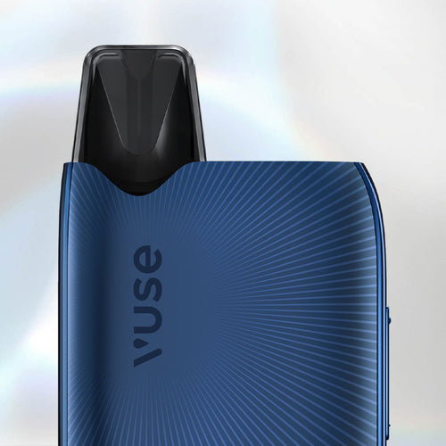 Blue Vuse Ultra device on a gradient background