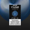 Video shows a pack of blueberry ice flavour pods in front of a moving blue orb.